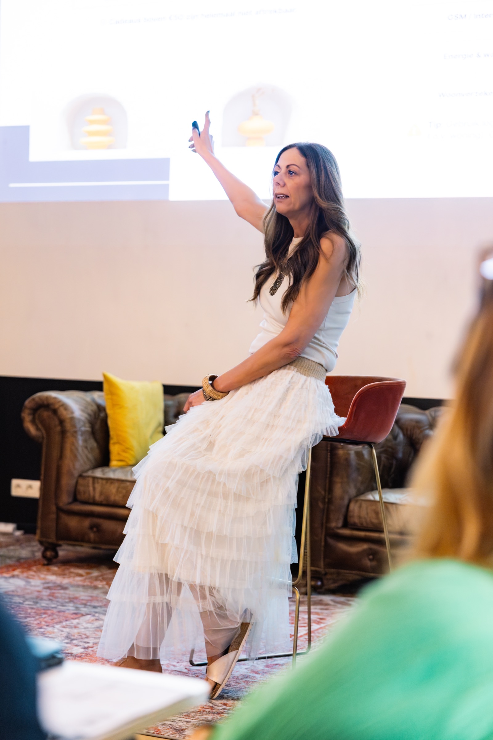 Petra Vanhandenhoven geeft de Starterslab workshop